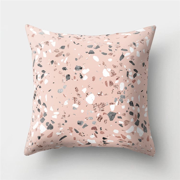 Luxurious Rose Gold Sofa Pillow Covers - Stylish Peach Skin Fabric Cushions - Artessia