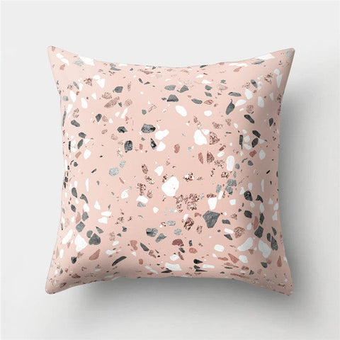 Luxurious Rose Gold Sofa Pillow Covers - Stylish Peach Skin Fabric Cushions - Artessia