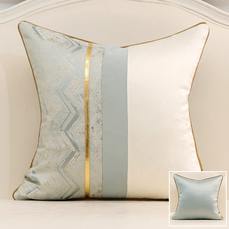 Geometric Pattern Cotton Pillow - Artessia