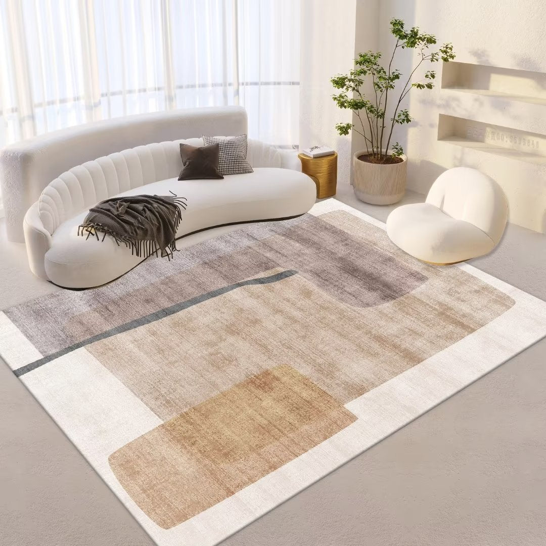 Elegant Non-Slip Polyester Carpet – Multiple Colors & Sizes for Living Room & Bedroom