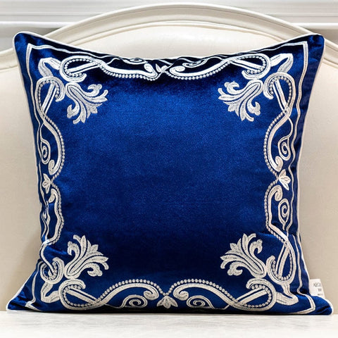 Arabian Charm Cushion Cover - Luxurious Embroidered Pillow Case