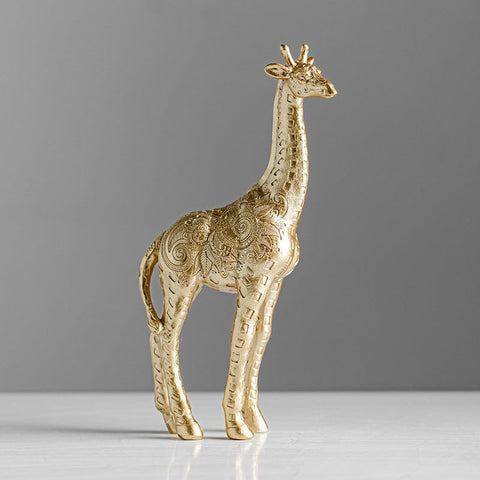 Giraffe Shape Resin Craft Ornament| Whimsical Home Decor Accent - Artessia