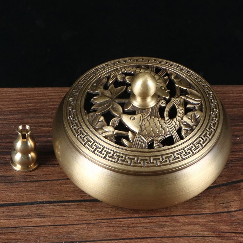 Pure Copper Incense Burner Elegance for Agarwood Aromatherapy