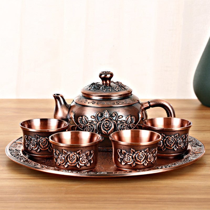 Rose Vintage Tea Set Bronze Household Collection - Artessia