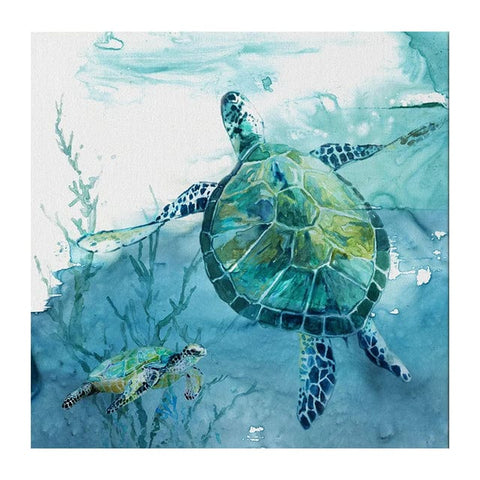 Serene Turtle Canvas Wall Art