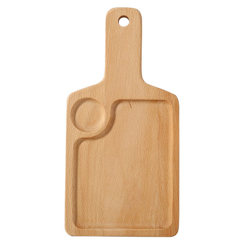 Creative Wooden Handle Tray for Coffee Restaurant