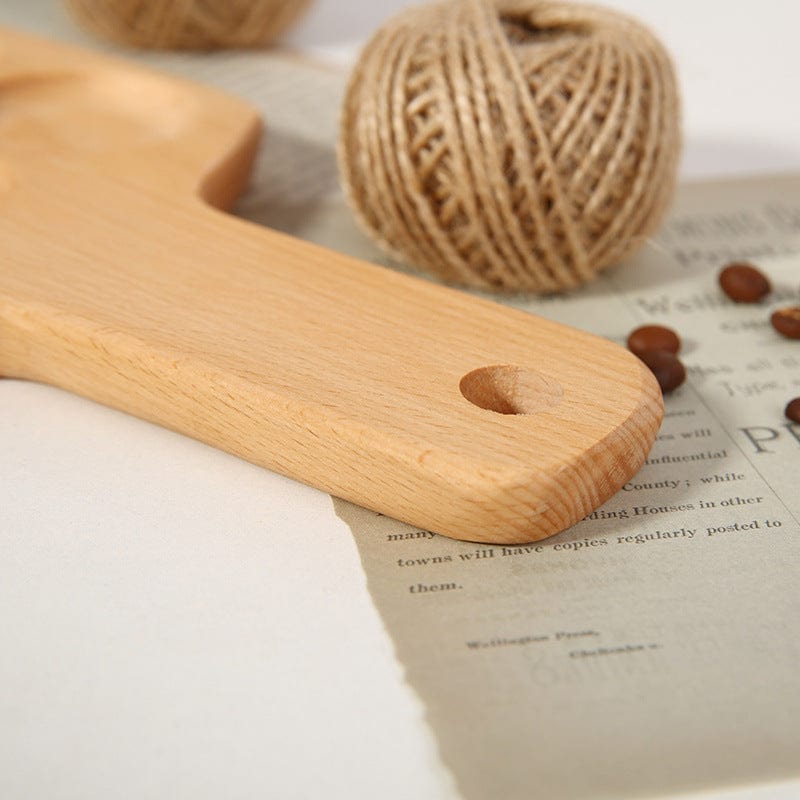 Creative Wooden Handle Tray for Coffee Restaurant