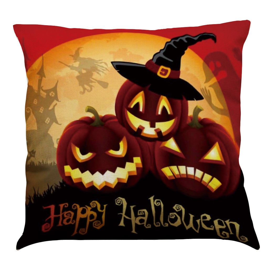 Halloween Cotton Linen Cushion Pillowcase"